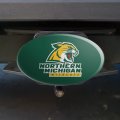 Northern Michigan Wildcats Logo Oval Tow Trailer Hitch Cover Plug Insert