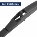 X Autohaux Car Rear Windshield Wiper Blade Arm Set Black 200mm 8 Inch For Toyota Auris Mk2 2010-2019