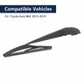 X Autohaux Car Rear Windshield Wiper Blade Arm Set Black 200mm 8 Inch For Toyota Auris Mk2 2010-2019