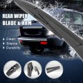 X Autohaux Car Rear Windshield Wiper Blade Arm Set Black 200mm 8 Inch For Toyota Auris Mk2 2010-2019