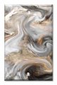 Art Plates One Gang Blank Switch Cover 1 Decorative Metal Wall Plate Grey And Brown Swirl Marble Granite Print 