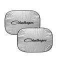 Ipick Image For Dodge Challenger Classic Logo Universal Fit Dual Panels 2 Of 28 W X 24 L Easy Folding Windshield Sun Shade