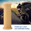 Motorcycle Grips Universal Handlebar 1 Inch 25mm Pair For Vintage Tpu Handlebars Beige