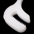 Uxcell 22 8mm-24 8mm Double Gripping Ratchet Type Plastic Hose Clamps Clips White 4 Pcs