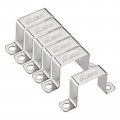 Uxcell U Shaped Connector Bracket 43 X 46mm 304 Stainless Steel For Door Closed Bar Holder Strut Channel 6pcs