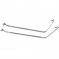 A-premium Fuel Tank Straps Compatible With Chevrolet Chevy Ii 1962-1967 L4 2 5l L6 3 2l 8l 1l V8 4 6l 3l 5 4l Petrol 2-pc Set