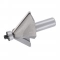 Uxcell Chamfer Router Bit 45 Degree 1 2 Shank 1-1 20 Cutting Height Edge Forming For Woodworking