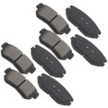Ceramic Brake Pad Set 8pcs Front And Rear For Hyundai Azera 3l 2007 2009 8l 2006 Sonata 3 2008 D1125 D813 