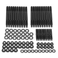 Lepow-015 Steel 12 Point Cylinder Head Studs Nuts Set For 04 Newer Ls1 Ls3 Chevy Ls6 L98 Black Oxide Finish 8740 Chromoly 