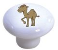 Set Of 2 Camel Baby Ceramic Cabinet Drawer Pull Knobs 