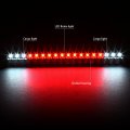 Compatible With 88-00 Chevy Gmc C K 3d Led C-bar Tail Light 3rd Third Brake Cargo Lamp Black Smoked