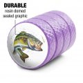 Largemouth Bass Fishing 6 Valve Stem Caps For Tire Rim Wheel Aluminum Purple