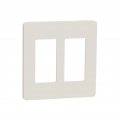 Square D By Schneider Electric X Series Standard Size Screwless Wall Plate For Outlet And Light Switch 2 Gang Matte Almond 