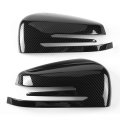 Carbon Fiber Wing Mirror Cap Side Rear View Cover Trim For Benz A B C E Gla Class W204 W212 Pair Of Left And Right Adhesive 