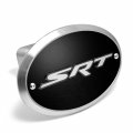Ipick Image Made For Srt 3d Logo On Black Oval Billet Aluminum 2 Inch Tow Hitch Cover