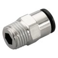 Baomain Pneumatic Fittings Pc8-02 8mm Tube To 1 4 Thread Quick Connect Coupler Pack Of 5