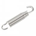 X Autohaux 6 Pcs 58mm 2 28 Muffler Exhaust Pipe Spring For Motorcycle Universal Stainless Steel Silver Tone