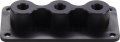 63-130 Firewall Junction 3 Hole 1 8 In Npt Aluminum Black Auto Accessory 