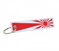 Japanese Rising Sun National Flag Keychain Tag With Key Ring Keys Cars Motorcycles Gifts Edc