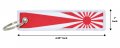 Japanese Rising Sun National Flag Keychain Tag With Key Ring Keys Cars Motorcycles Gifts Edc