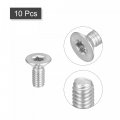 Uxcell M4x10mm Torx Security Machine Screws 10pcs 316 Stainless Steel Countersunk Head Tamper Proof Screw Fasteners Bolts