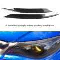 Headlight Eyelids Trim 2pcs Car Carbon Fiber Eyebrows Styling Sticker For Subaru Impreza Wrx Sti 2008-2011