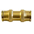 Tectran Pl1362-6 Push Lock Fitting Union Connector Brass D O T For Nylon Tubing 3 8 Tube Size Pack Of 10 