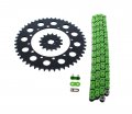 Kawasaki Kx250 Kx 250 Green Chain And Sprocket Black 15 48 112l