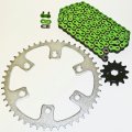 Fits Honda Crf150f 150 F Green Chain And Sprocket 13 51 116l