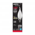 Satco 6pk 5 5w Ca10 Led 3000k Candelabra Base Frosted Dimmable 60w Equiv