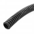 Uxcell 6 M 8 X 10 Mm Plastic Flexible Corrugated Conduit Tube For Garden Office Black