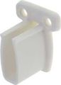 White Wire Shelf End Bracket 