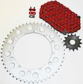1998 Yamaha Wr400f Yz400f Red Chain And Sprocket Kit 13 49 114l Steel Front Rear Sprockets Non O Ring