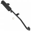 Caltric Muffler Pipe With Gasket Compatible Honda Trx300 Fourtrax 300 2x4 1993-2000