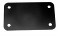 Lfparts Black Stainless Steel Reinforce Backing Plate For Motorcycle License 