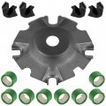 Caltric Face Drive Moveable Plate Damper And Roller Compatible With Arctic Cat 1000 4x4 2009-2017