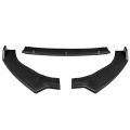 Auto Dynasty 3pcs Matte Black Front Bumper Lip Spoiler Wing Body Kit Compatible With Golf Gti R R-line Models 14-20