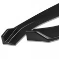 Auto Dynasty 3pcs Matte Black Front Bumper Lip Spoiler Wing Body Kit Compatible With Golf Gti R R-line Models 14-20