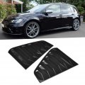 Qiilu Side Vent Window Scoop Louver Trim 1 Pair Of Car Modification Fit For R Mk7 Mk7 5 2013-2020 Bright Black