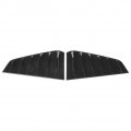 Qiilu Side Vent Window Scoop Louver Trim 1 Pair Of Car Modification Fit For R Mk7 Mk7 5 2013-2020 Bright Black
