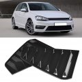 Side Vent Window Scoop Louver Trim 1 Pair Of Car Modification Fit For R Mk7 Mk7 5 2013-2020 Bright Black