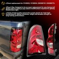 Ecotric Tail Lights Compatible With 2003-2006 Chevy Silverado Pickup Truck 2007 Classic Rear Taillights Driver Side Brake