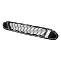 Black Front Lower Grille And Chrome Molding Trim Assembly Replacement For 2010 2011 2012 Fusion