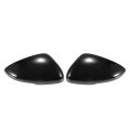 1 Pair Car Rear View Driver Passenger Side Mirror Cover Cap Overlay Gloss Black For Honda Accord 10th 2018-2021 Guard Covers 