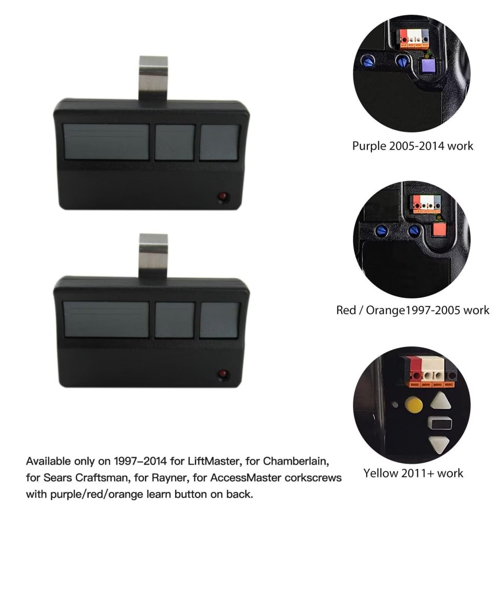 4pcs Garage Door Opener Remotes Fit For Liftmaster 355lm 365lm 370lm 371lm 371lmc 372lm 372lmc 373lm 373lmc 373p