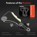 A-premium Engine Timing Chain Kit W Tensioner Sprocket Guide Fits Dohc 4cyl 2 4ll Compatible With Hyundai Sonata 2006-2007 Kia