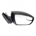 Ford Focus 2012 2013 2014 Door Mirror Passenger Side Non-heated Power Glass Paintable Manual Folding With Signal Light W Blind 
