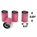 Tarpon Fishing Illustration Valve Stem Caps For Tire Rim Wheel Aluminum Pink