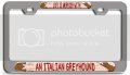 Life Is Merrier With An Italian Greyhound Dogs Pets Ch 3d Metal License Plate Frame Auto Suv Truck Tag Holder H18 