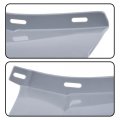 Rear Bumper Quarter Panel Fillers Kit For Chevy Caprice Impala 1986-1990 Abs Plastic- Primed Grey